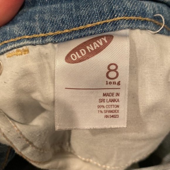 Old Navy The Flirt distressed jeans like new condition size 8 - Picture 4 of 11